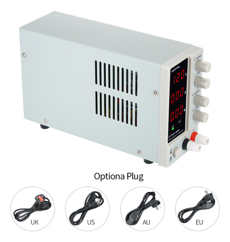 Fuente De Poder Regulada Mini Nps1203w 0-120v 0-3a Led Ac 11