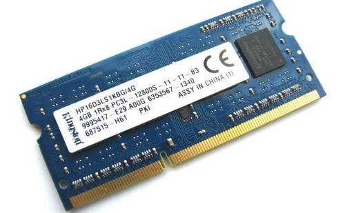 Memoria Laptop Kingston 4gb 16d3l/4g