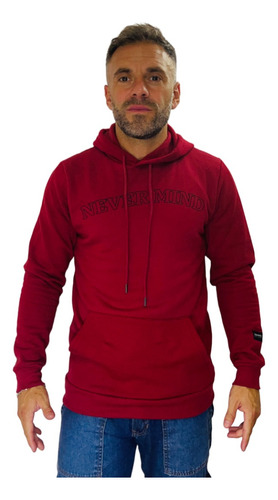 Buzo Canguro Slim Fit Hombre Hoodie Algodón Frisa El Cortes