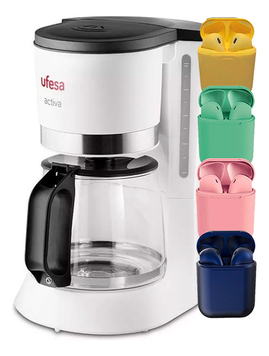 Cafetera De Goteo Ufesa Cg7123 12 Tazas 680w + Auriculares