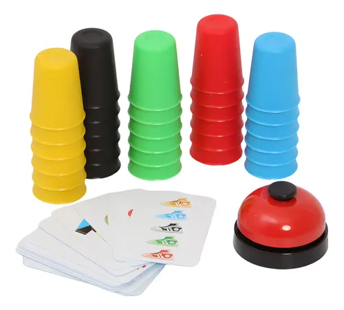 Jogo Tabuleiro Speed Cups Colorido Educativo Infantil