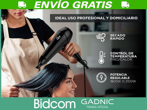 Secador De Pelo Profesional Tecnología Ceramic Gadnic S2100