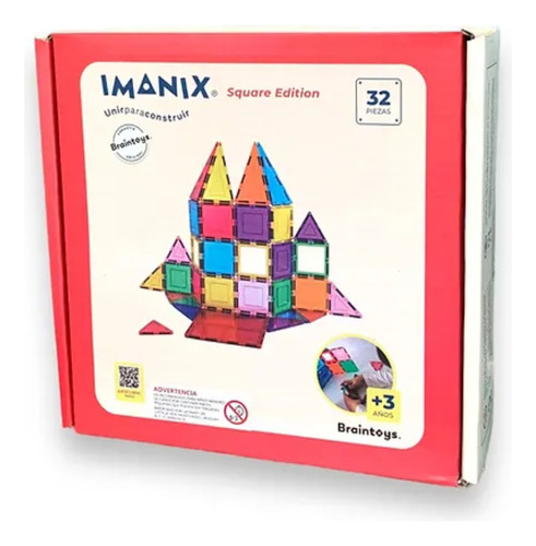  Imanix Square Edition 32 P - Juegos Magnéticos - Braintoys