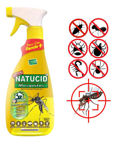  Natucid Multi Inseticida Domestico Mosquitos Aedes Aegypti Dengue