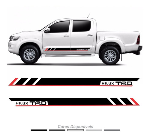Adesivo Toyota Hilux Faixa Lateral Personalizado Par Imp27