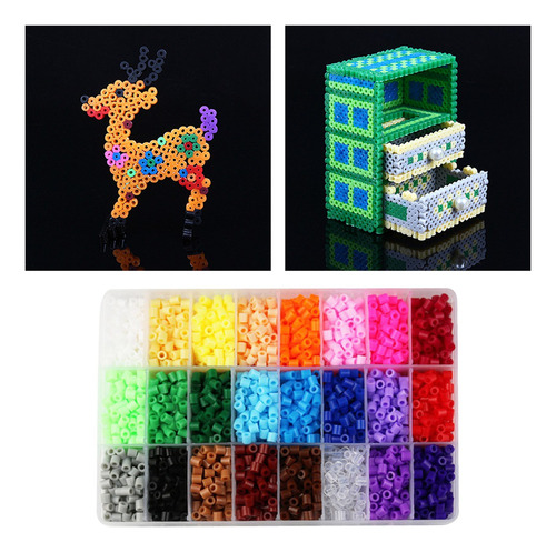 4600pcs Kit De Cuentas De Fusibles Pixel Art Project 3d