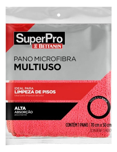 Pano Microfibra Alta Performance Multiuso 70x50 Bettanin