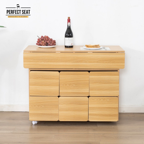 Juego De Comedor Isla + 6 Taburetes