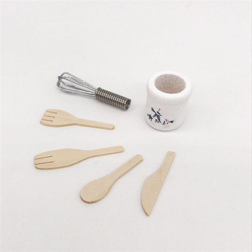 Juego De Tarros De Metal Con Forma De Tenedor De Cocina En M