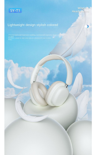 Auriculares Bluetooth De Diadema Color Blanco