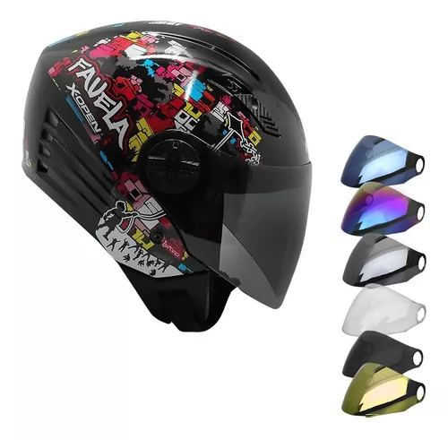 Capacete Moto Aberto Etceter Open - Cinza