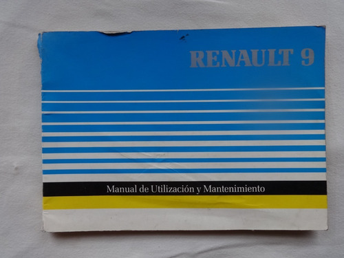 Manual Guantera Renault 9 1992 Instrucciones R9 Catalogo (Usado)
