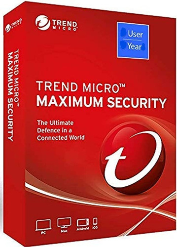 Antivirus Endpoints Trend Micro Maximum Security 1 Año 3 Lic