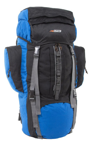 Mochila Intruder Nautika Cargueira 80 Litros Camping Ntk Cor Preto E Verde Desenho Do Tecido Liso