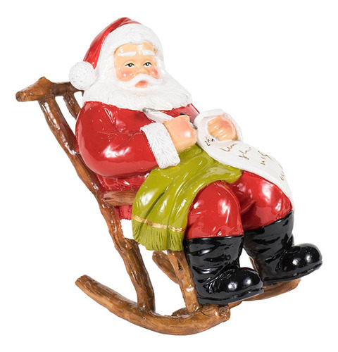 Escultura Coleccionable De Figura De Papá Noel Festiva Para