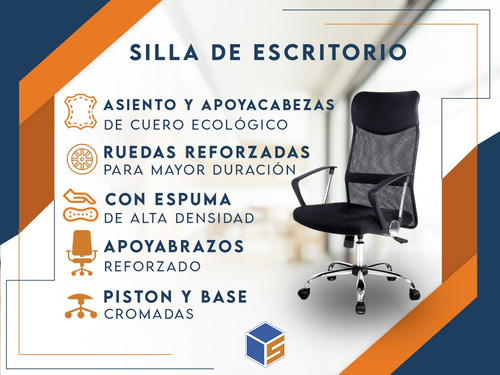 Sillon De Escritorio Oficina Silla Ejecutivo Escritorio
