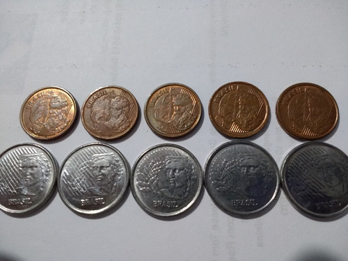 Coleção De 10 Moedas Raras De 1 Centavo (Usado)