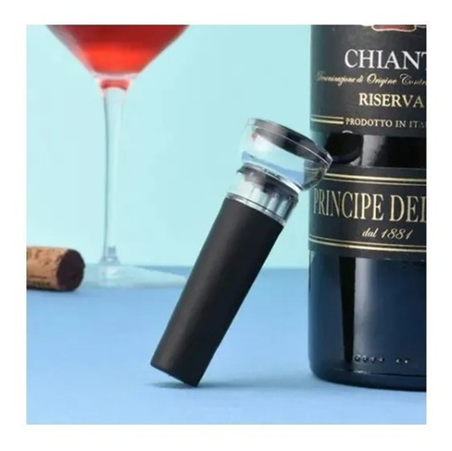 Vertedor De Vino Y Tapon Sellado Al Vacío