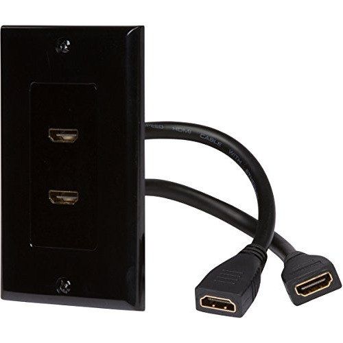 Placa De Pared Hdmi [listada Por Ul] (2 Puertos) Cable ...