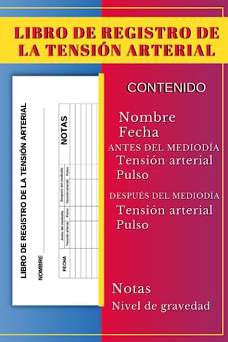 Libro De Registro De La Tensión Arterial: Hay 120 Páginas De