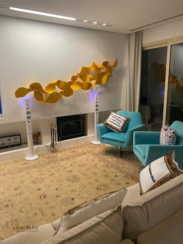 Imagem 5 de 30 de Magnífico Apartamento Com 4 Suítes, 450 M² - Venda Ou Aluguel - Panamby - São Paulo/sp - Ap3161
