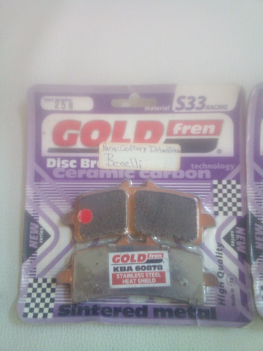 Imagen 2 de 4 de Pastillas Frenos Benelli Tnt