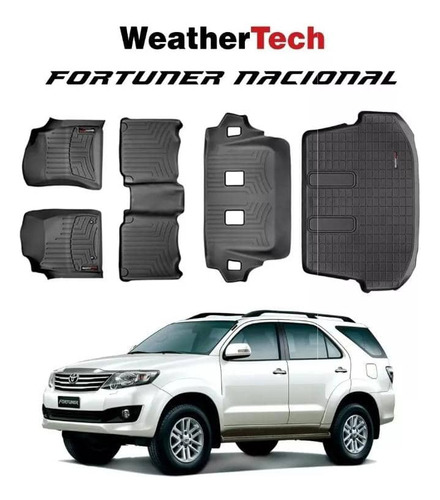 Alfombras Weather Tech Fortunner 3 Filas 12-19