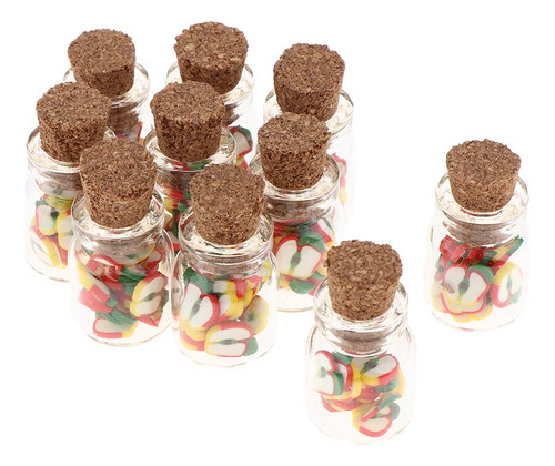 10pcs De Botellas De 1:12 Con Comida, Chips