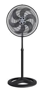 Ventilador de coluna Ventisol Turbo 6 preto com 6 pás, 50 cm de diâmetro 127 V