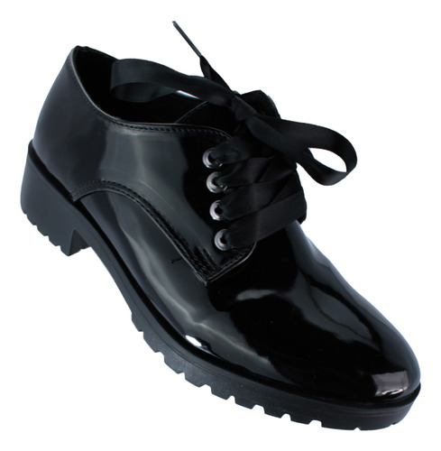 Zapatos Casuales Negro Charol Para Dama Surat 0912 918