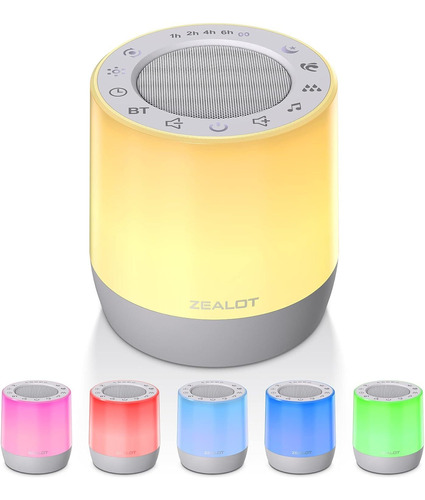 Sistema De Sonido Zealot 3 En 1 Bt 5.2 Night Light White Noi