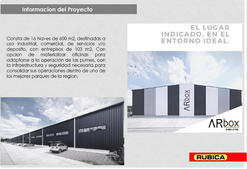 Naves De 600 M2 - Arbox Buen Ayre - Parque Industrial Ebapi