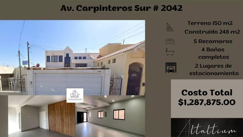 Casa En Baja California, Municipio De Mexicali, Col. Burocratas, Av. Carpinteros Sur # 2042, Cuenta Con 2 Lugares De Estacionamiento.   Nb10-za