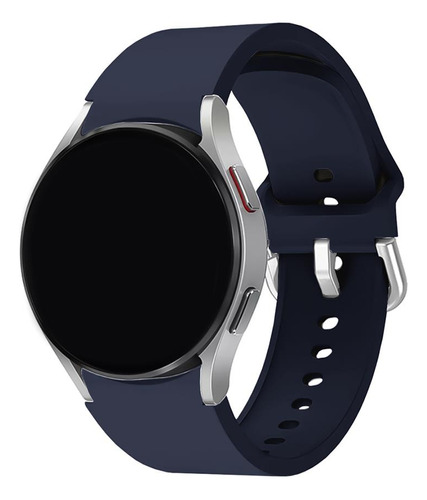 Pulseira Compatível Com Galaxy Watch 5 40mm E 44mm Com Fecho Cor Azul Cobalto