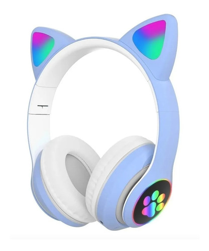 Auricular Bluetooth Luz Led  Ear Cat Orejas Gatos 