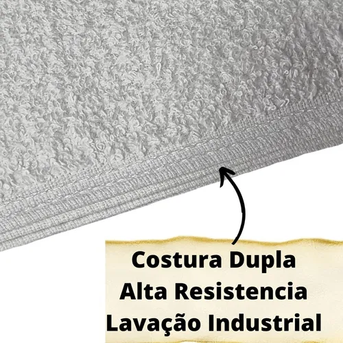 Kit 100 Toalhas Brancas Atacado Hotel Pousada Profissional | Frete gr\u00e1tis