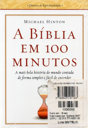 A Bíblia Em 100 Minutos / Livro De Bolso - Frete Grátis