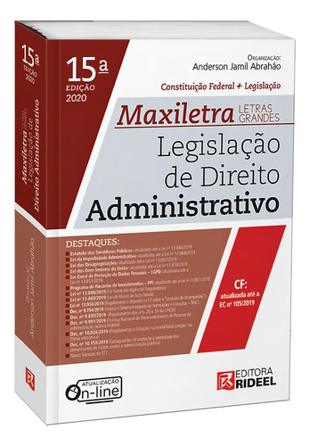 Legislação De Direito Administrativo - Rideel - 15ª Ed. 2020