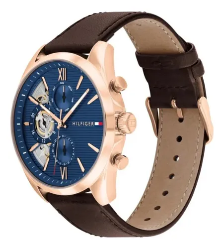Reloj Para Hombre Tommy Hilfiger Baker 1710645 Marrón