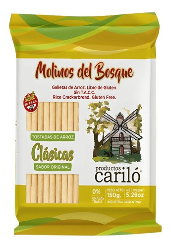 Tostadas De Arroz Molino Del Bosque En Caja De 18 Paq X 150g