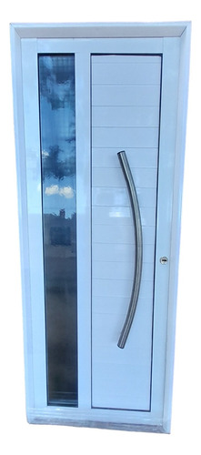 Puerta Aluminio 80x200 Barral Curvo Acero Envio Gratis