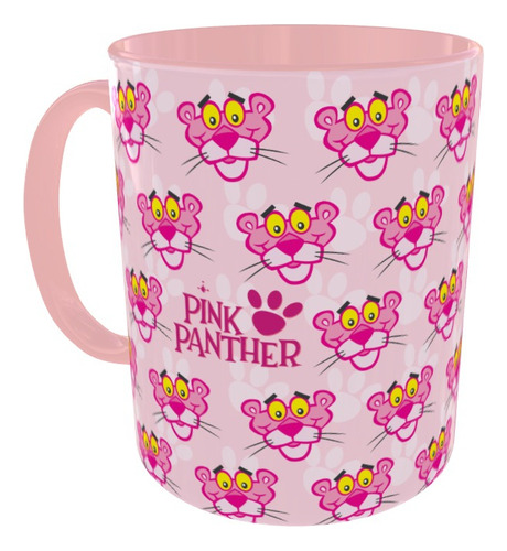 Mugs Pantera Rosa Pocillo Color Negro