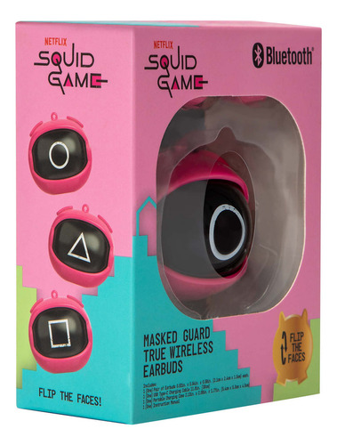 Juego Del Calamar Bluetooth True Wireless Earbuds Audifonos Color Rosa