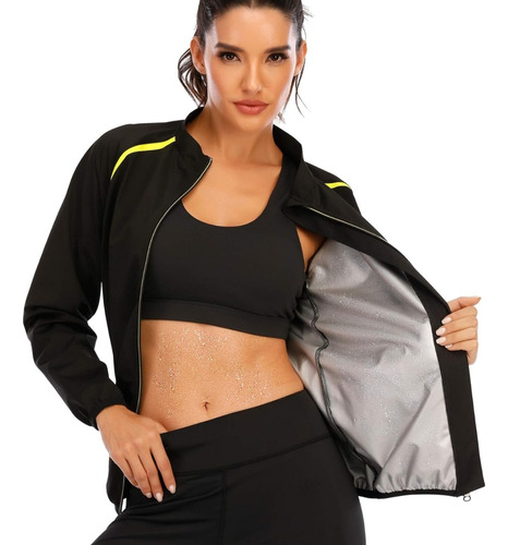 Campera Termica Deportiva Sauna Quema Grasa 