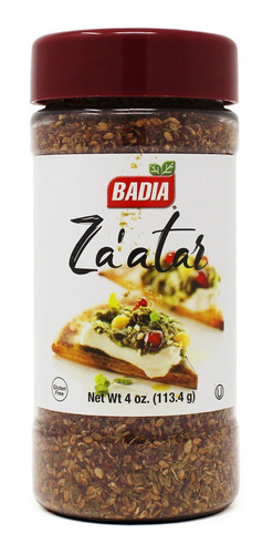 Imagen 1 de 6 de Zaatar Badia Condimento Mediterraneo Za'atar Libre De Gluten