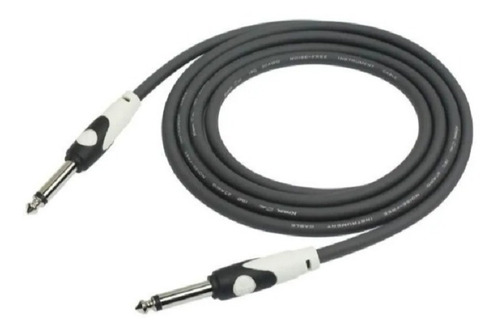 Imagen 2 de 4 de Cable Para Instrumento Negro 6 Mts (plug -plug 6.3mm)