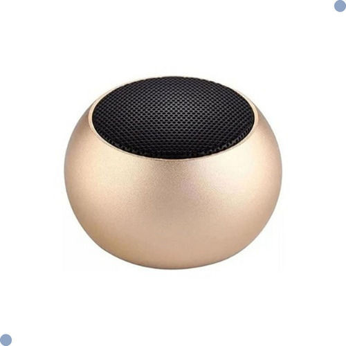 Mini Caixinha De Som Sem Fio M3 3w Tws Speaker Bluetooth Cor Dourado 110v/220v