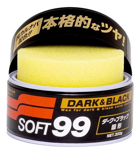Cera De Carnaúba Premium Soft99 Dark & Black Paste Wax 300g