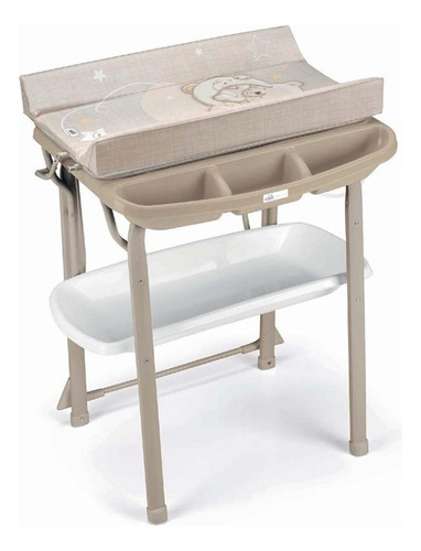 Bañera Mudador Aqua Spa Oso Luna Beige