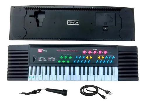 Organeta Para Niños M 3738s Microfono + Cable Usb Corriente